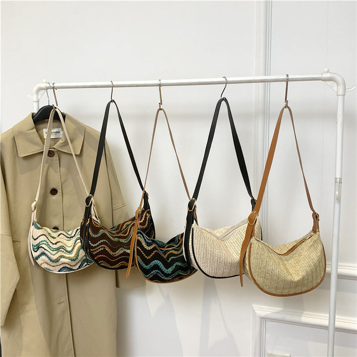 Vintage-Inspired Woven Crossbody Bag Stornfield