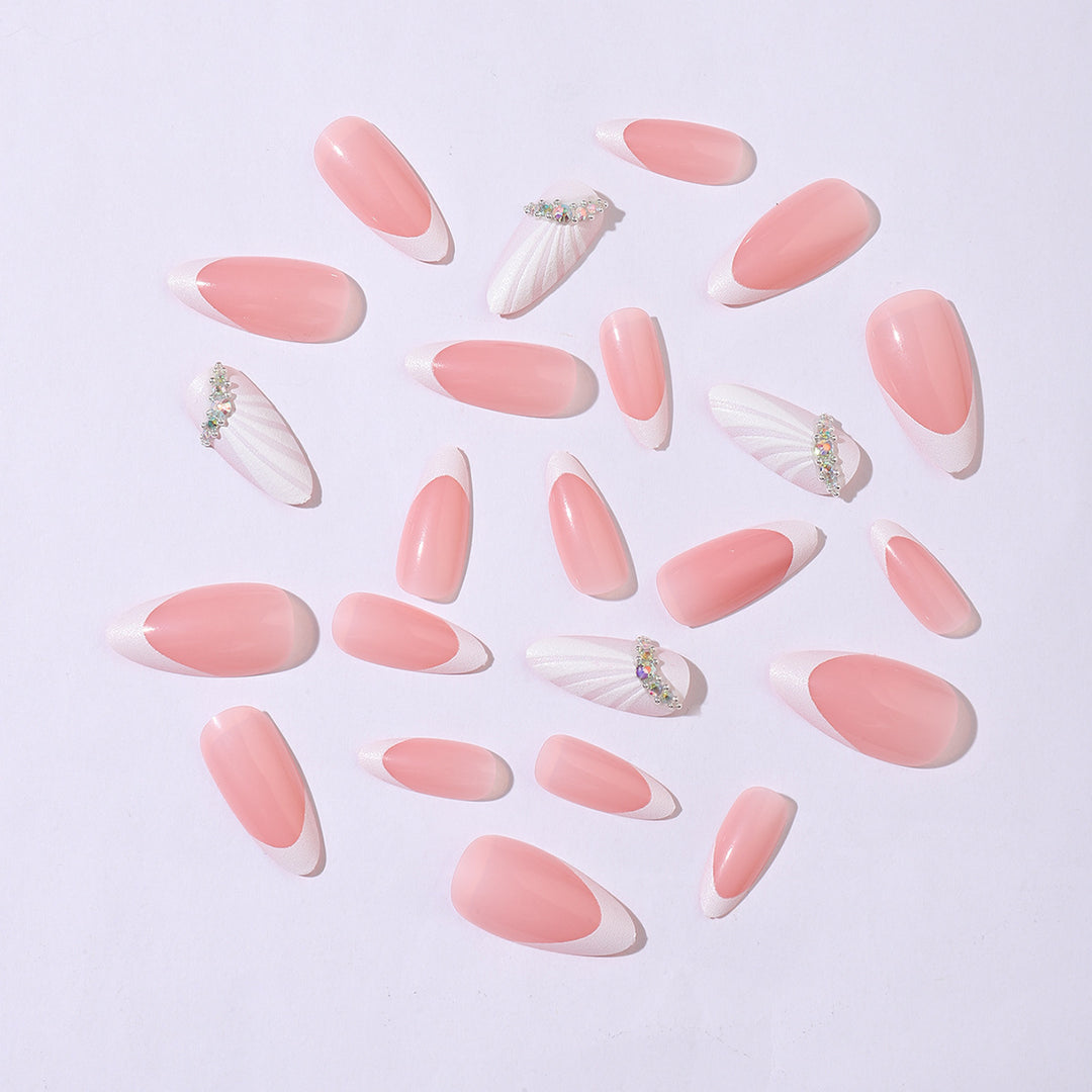 Artificial nail set with luxurious 3D embellishments Stornfield