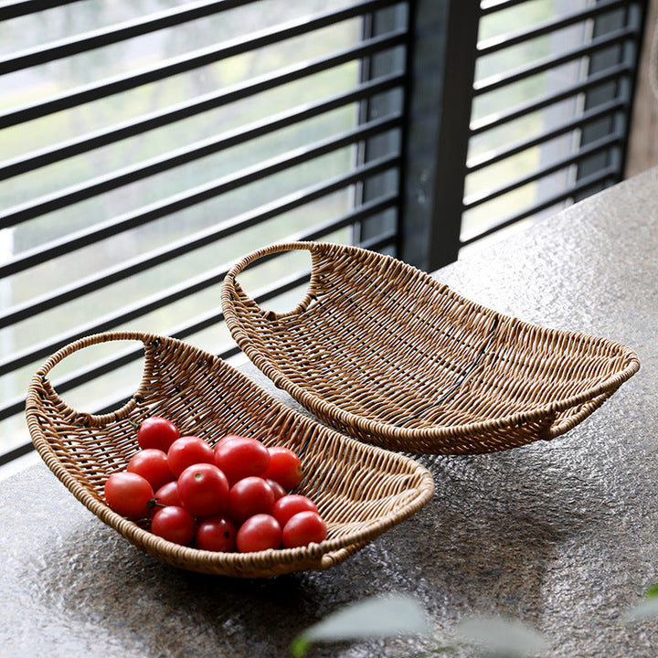 Decorative Handwoven Serving Tray Stornfield