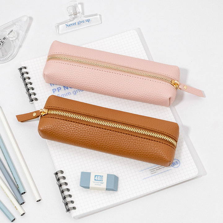 Premium Leather Zippered Pencil Case Stornfield