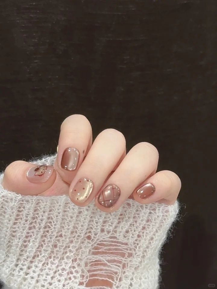 Artistic Heart Pattern Nail Art Extensions Stornfield