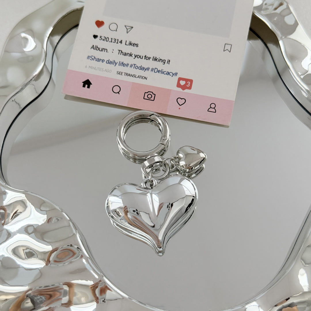 Heart-Shaped Pendant Keychain Stornfield