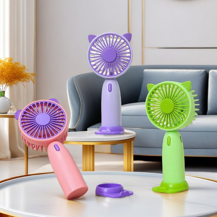 Ladies portable mini handheld fan with cat ears Stornfield