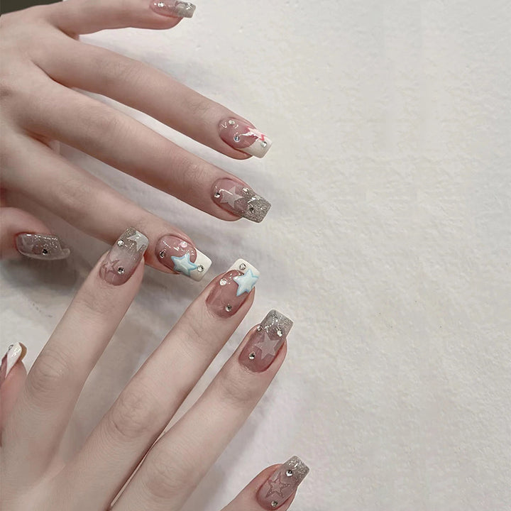 Nail art with sparkling accents Stornfield