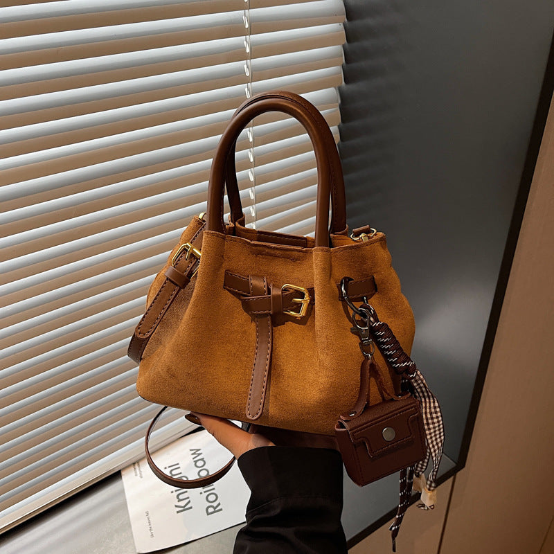 Elegant Suede Handheld Bag Stornfield