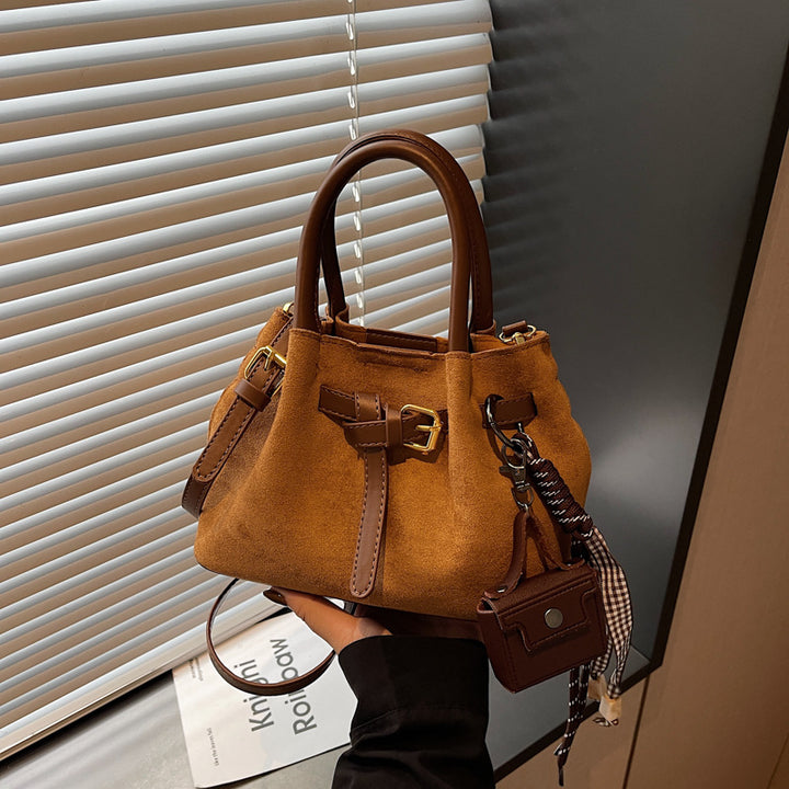 Elegant Suede Handheld Bag Stornfield