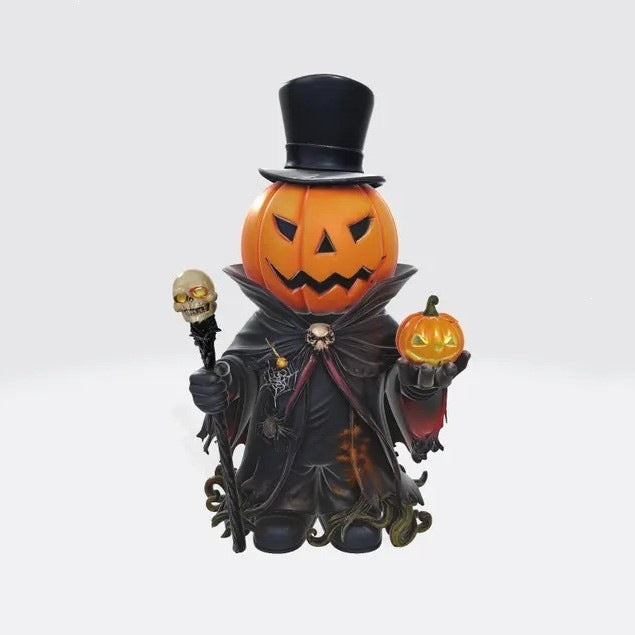 Halloween-Themed Pumpkin Master Figurine Stornfield