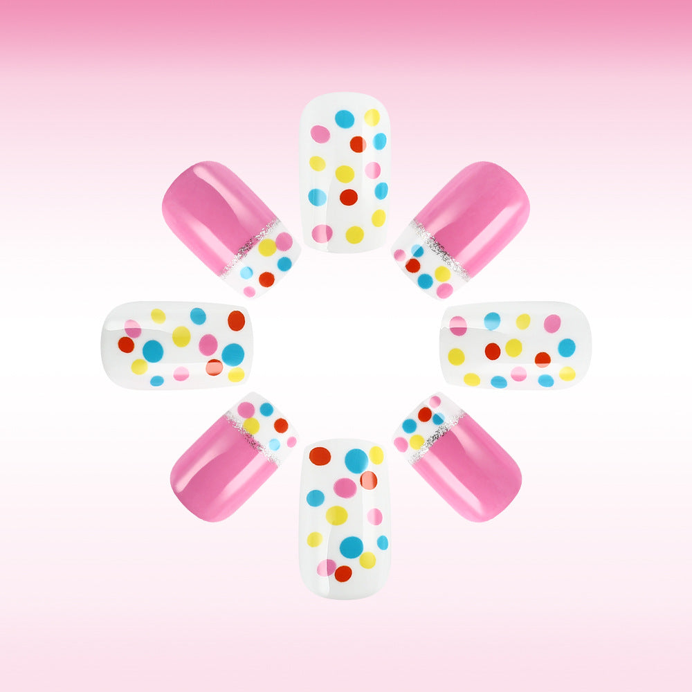 Decorative Dot Pattern Press-On Nails Stornfield