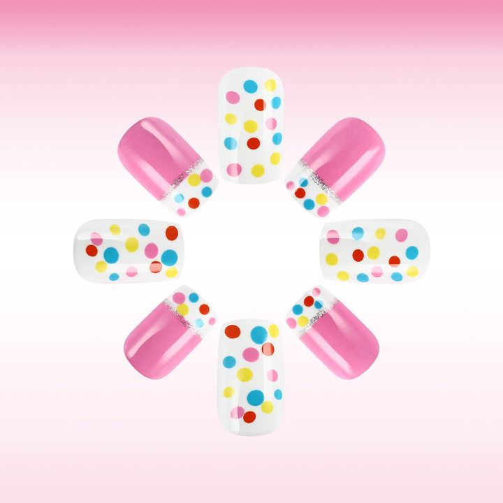 Decorative Dot Pattern Press-On Nails Stornfield