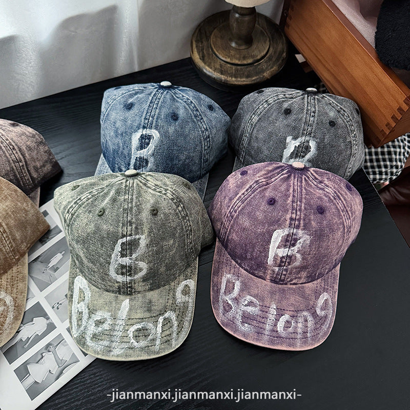 Women's Distressed Denim Adjustable Baseball Cap Stornfield