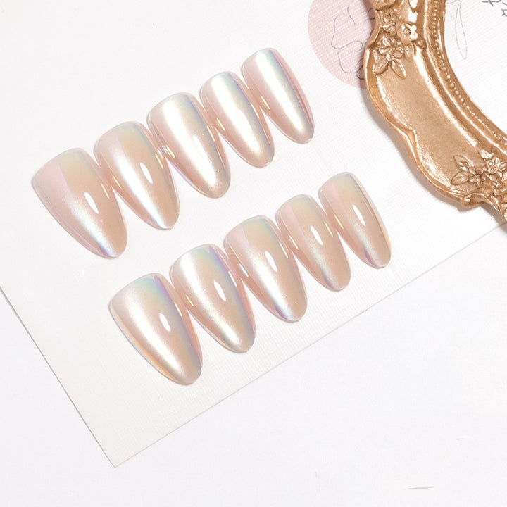 Iridescent Glossy Press-On Nail Set Stornfield