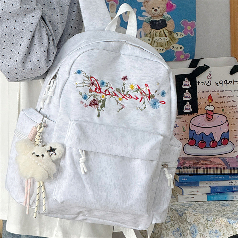 Stylish Embroidered Multi-Pocket Backpack Stornfield