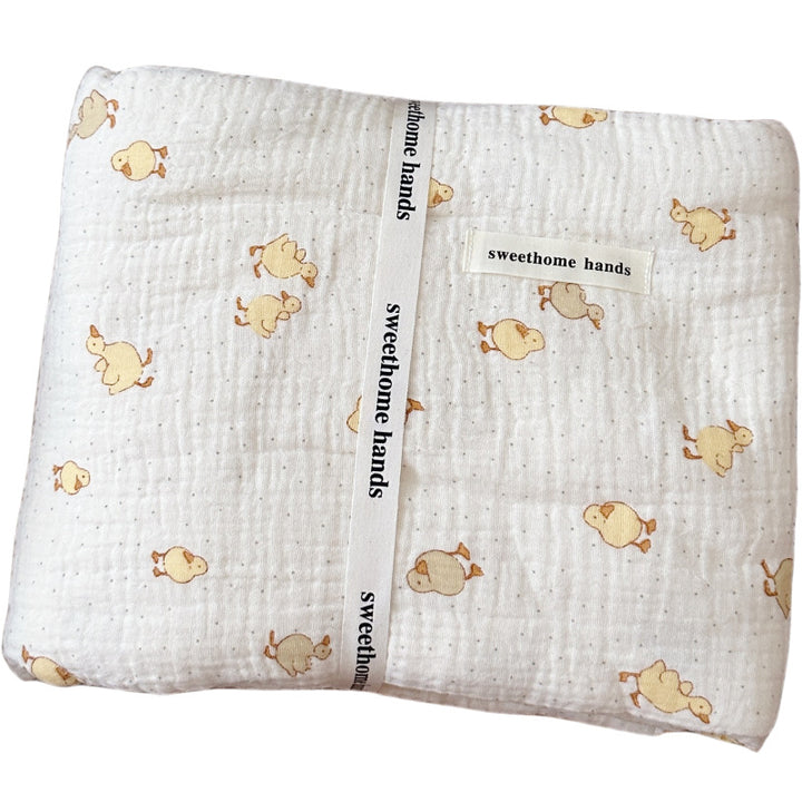 Unisex Mull blanket with cute bear design Stornfield