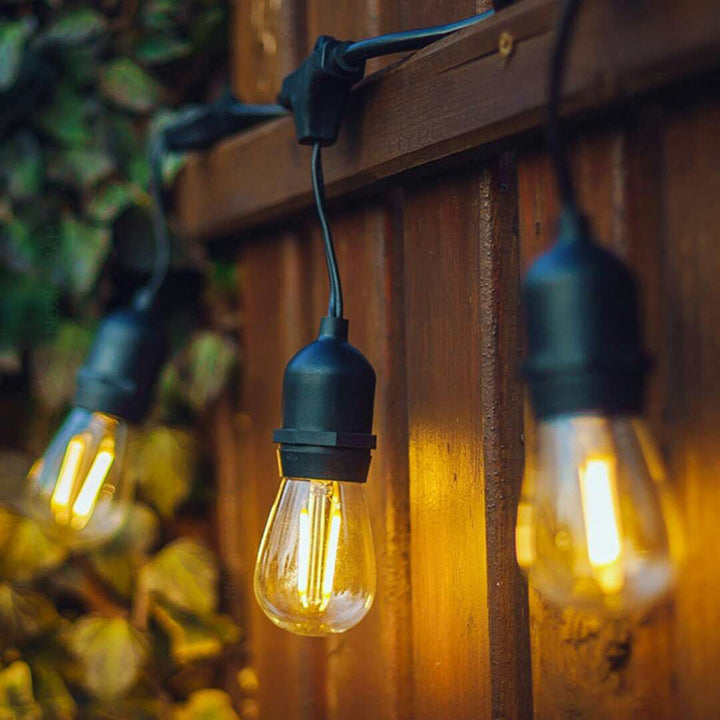 Vintage LED Filament Globe String Lights Outdoor Patio Bulb Garland Stornfield