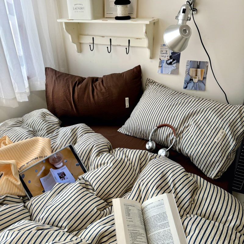 Striped Cozy Duvet Cover Set