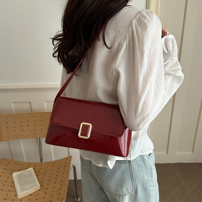 Elegant Patent Leather Handbag