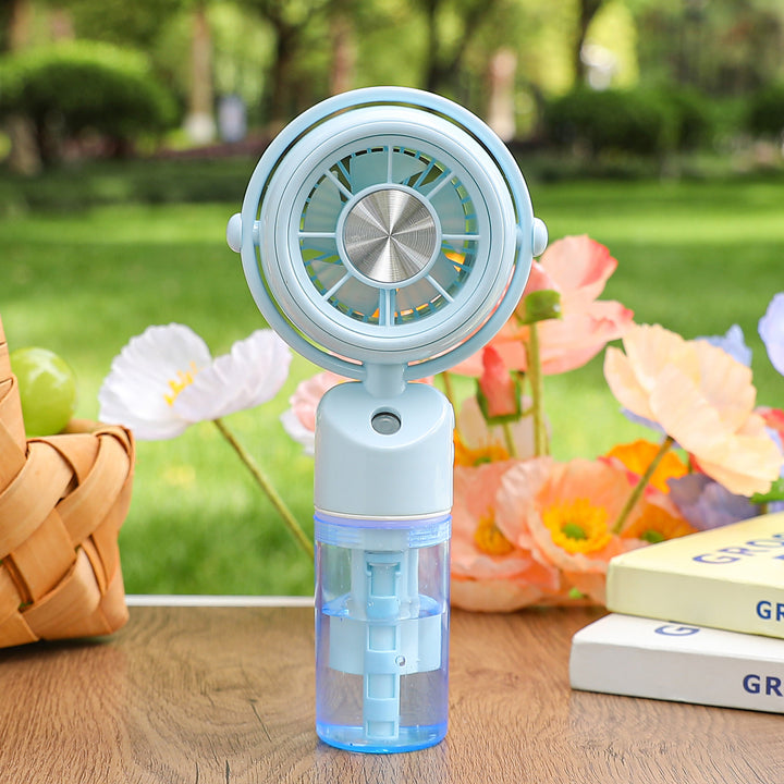 Ladies portable mini fan with integrated misting function Stornfield