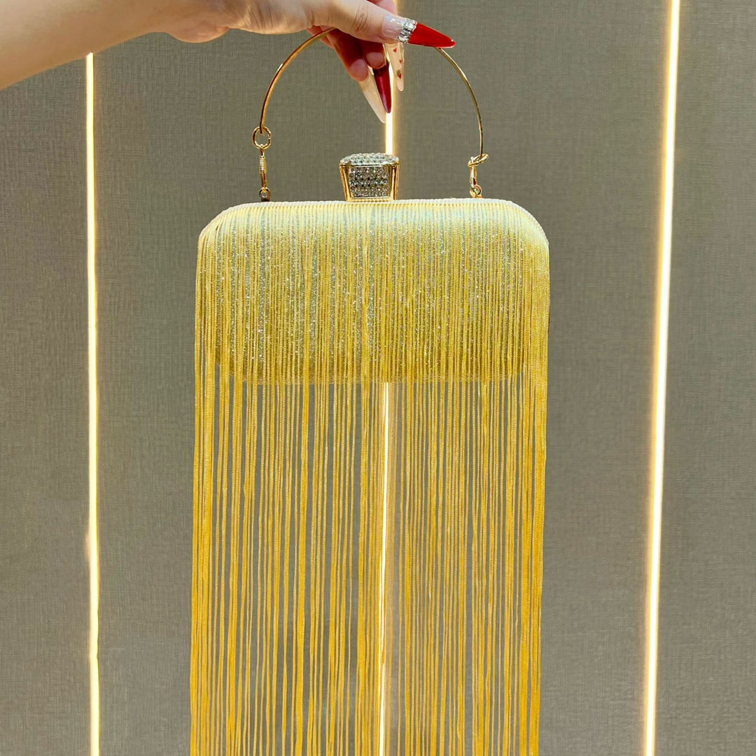 Fringe Detail Evening Clutch