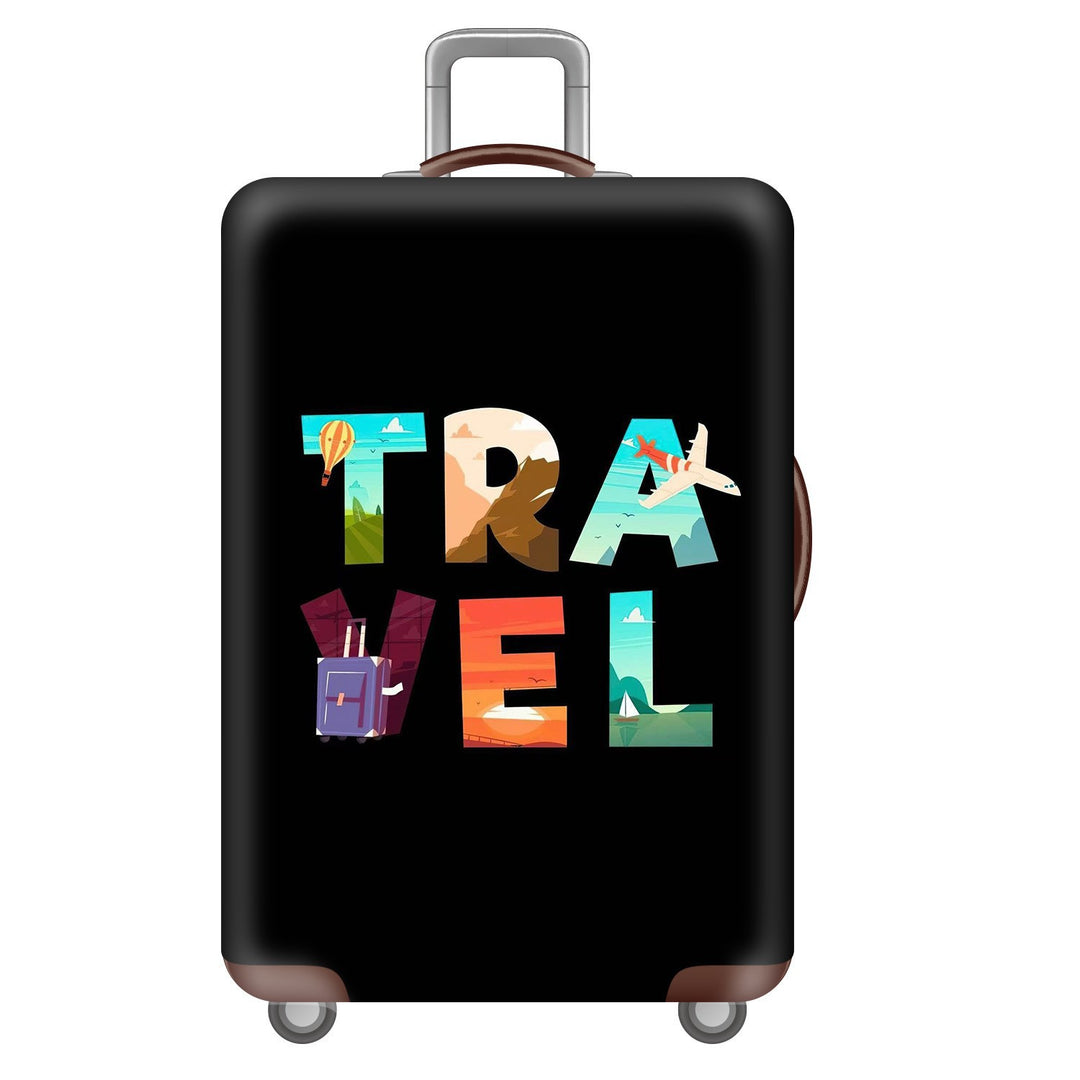Unisex nan robust Hart shell trolley with lion portrait motif print, shock-resistant ABS polycarbonate shell, multi-wheeled chassis and TSA security lock Stornfield