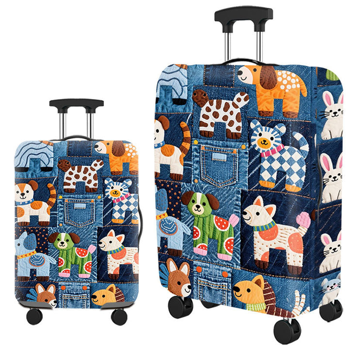 Women's Soft Shell Suitcase with Art Design Stornfield
