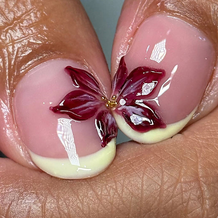 Artful fingernails with floral details Stornfield