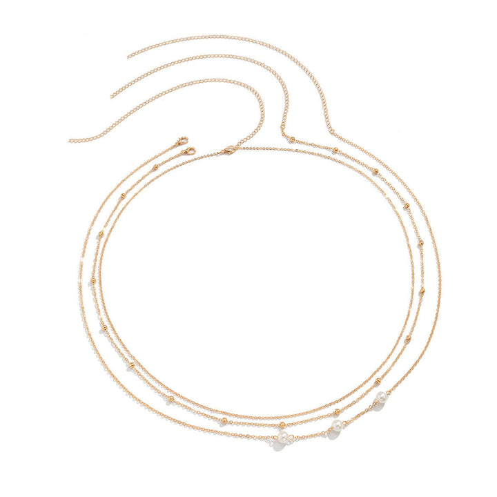 Layered Pearl Beaded Necklace Stornfield
