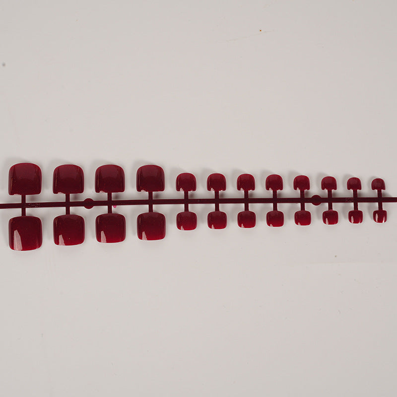 Stylish Glossy Press-On Nail Set Stornfield