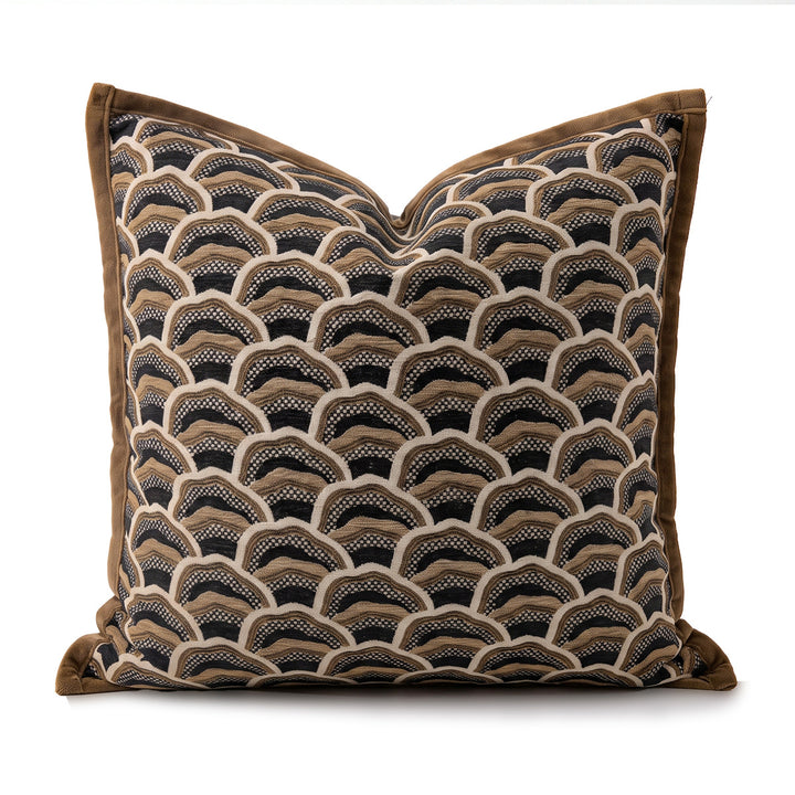 Decorative pillow in modern patchwork style
