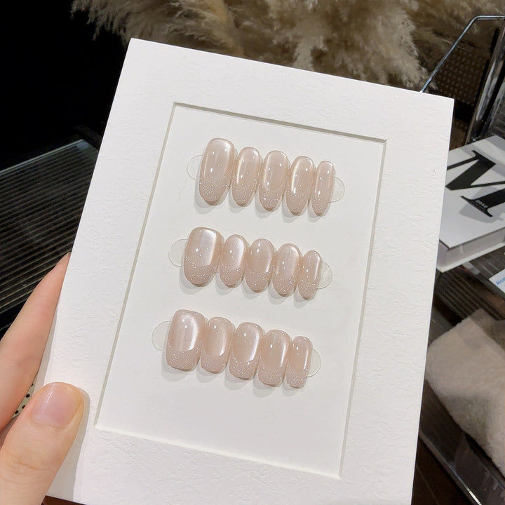 Elegant Glitter Press-On Nail Design Stornfield