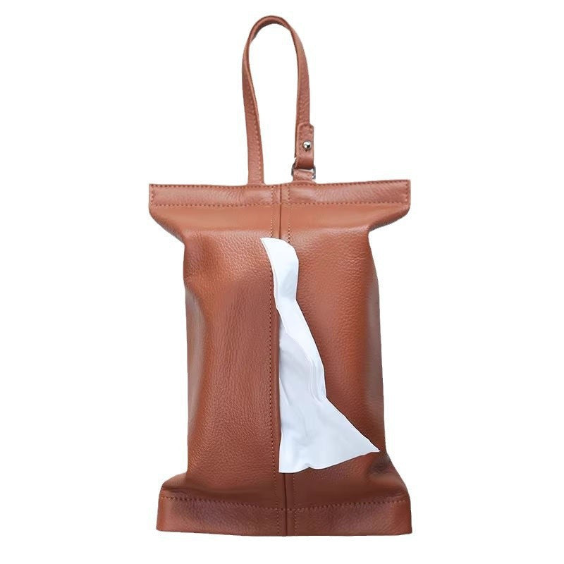 Stylish Leather Tissue Holder Stornfield
