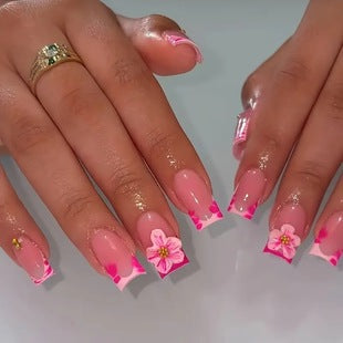Creative 3D Bow and Pearl Nail Extensions Stornfield