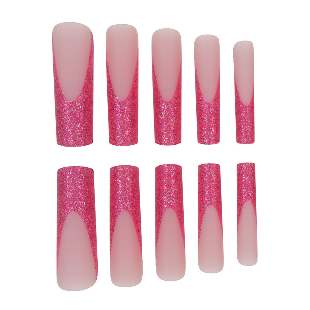 Glitter Stiletto Press-On Nails Stornfield