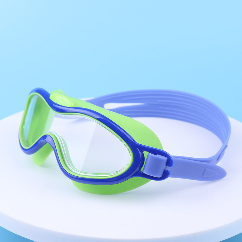 Waterproof swimming goggles with adjustable head strap and UV protection Stornfield