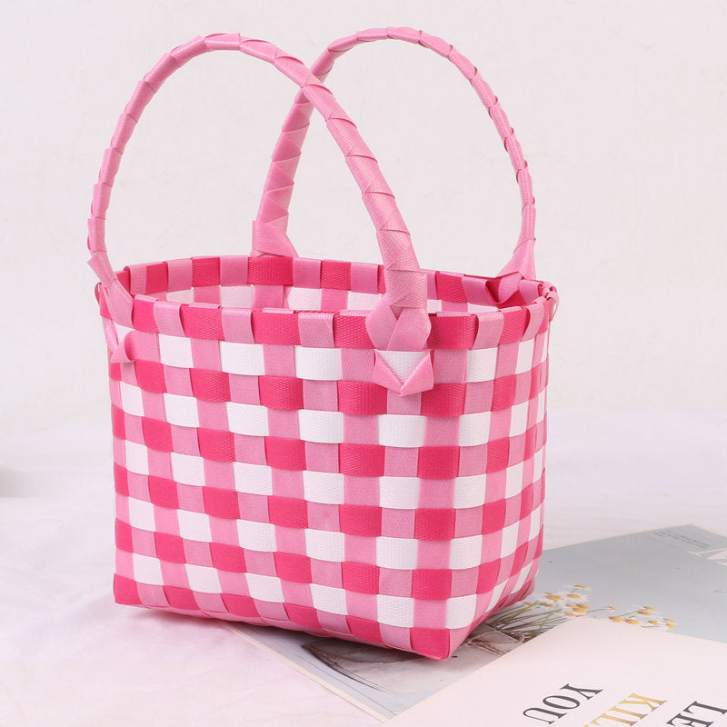 Colorful woven shopping bag Stornfield