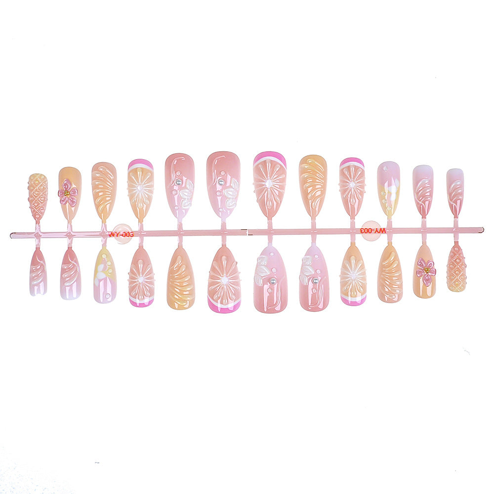 Elegant Press-On Nail Art Set Stornfield