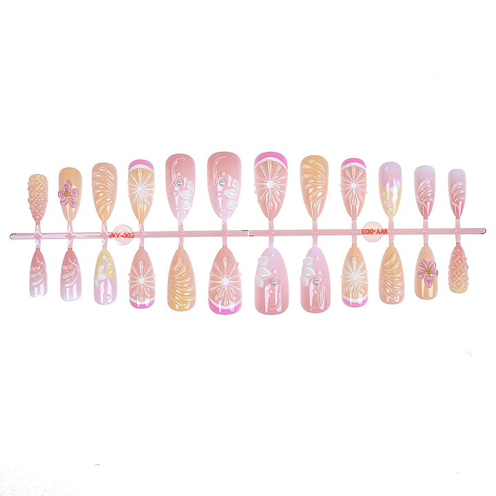 Elegant Press-On Nail Art Set Stornfield