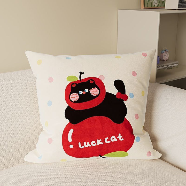 Cute Cartoon Cat Decorative Throw Pillow