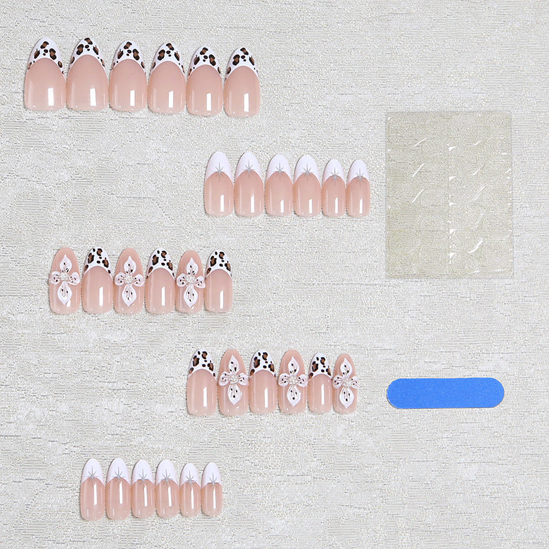 Art Nail Set with unique floral decorations and elegant design Stornfield
