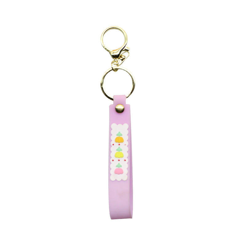 Unisex keychain made of durable silicone with playful design Bowlift