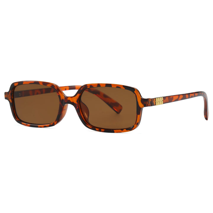 Women's fashionable square glasses with elegant plastic frame and gold accents Stornfield