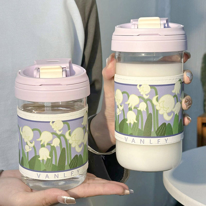 Ladies Insulated Drinking Cup with Elegant Floral Pattern Stornfield