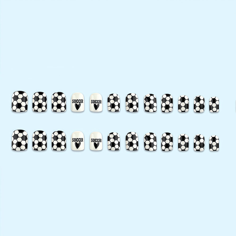 Creative nail design with football motif Stornfield