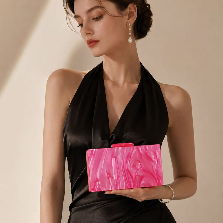 Premium Textured Acrylic Clutch