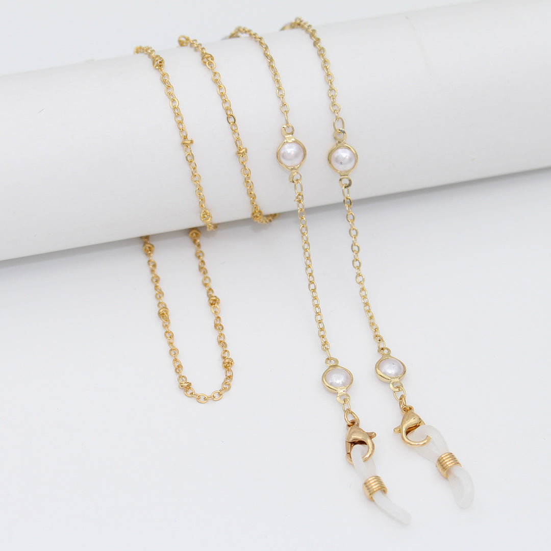 Luxe Crystal-Embellished Eyewear Chain Stornfield