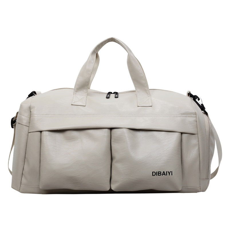 Stylish Leather Sports Duffle Bag