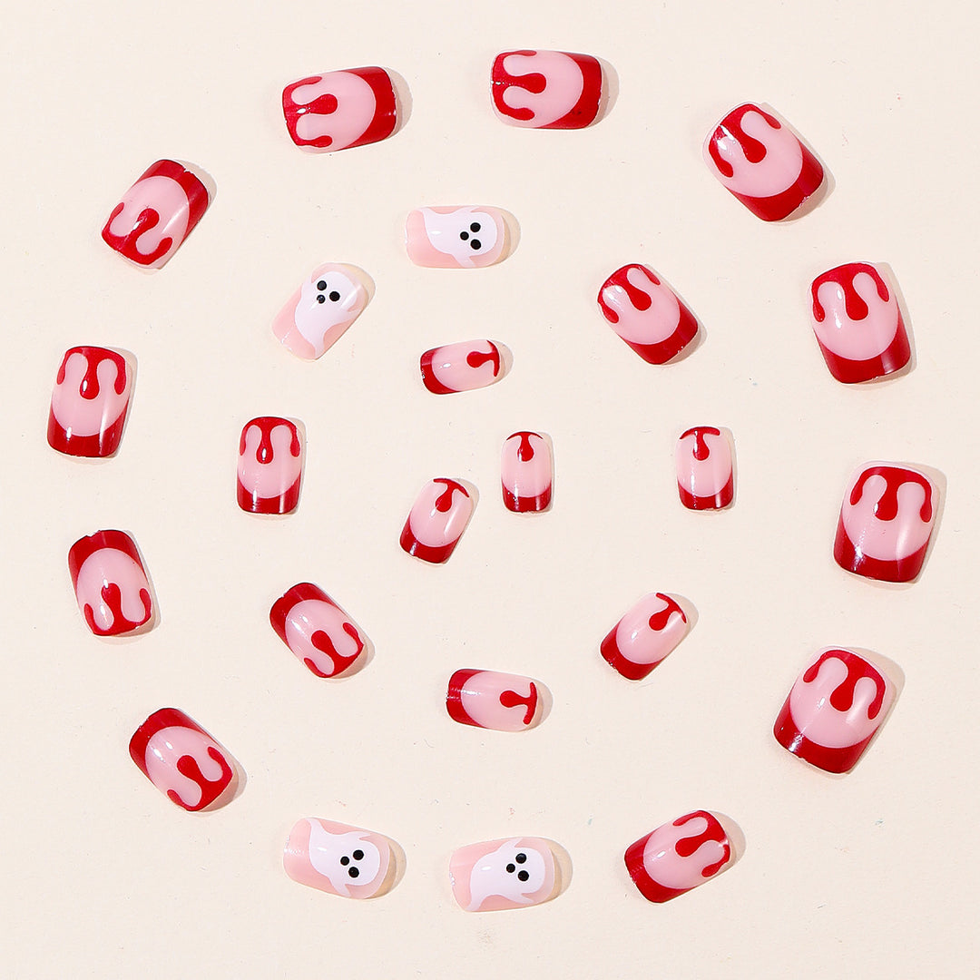 Spooky Ghost-Themed Nail Art Extensions Stornfield