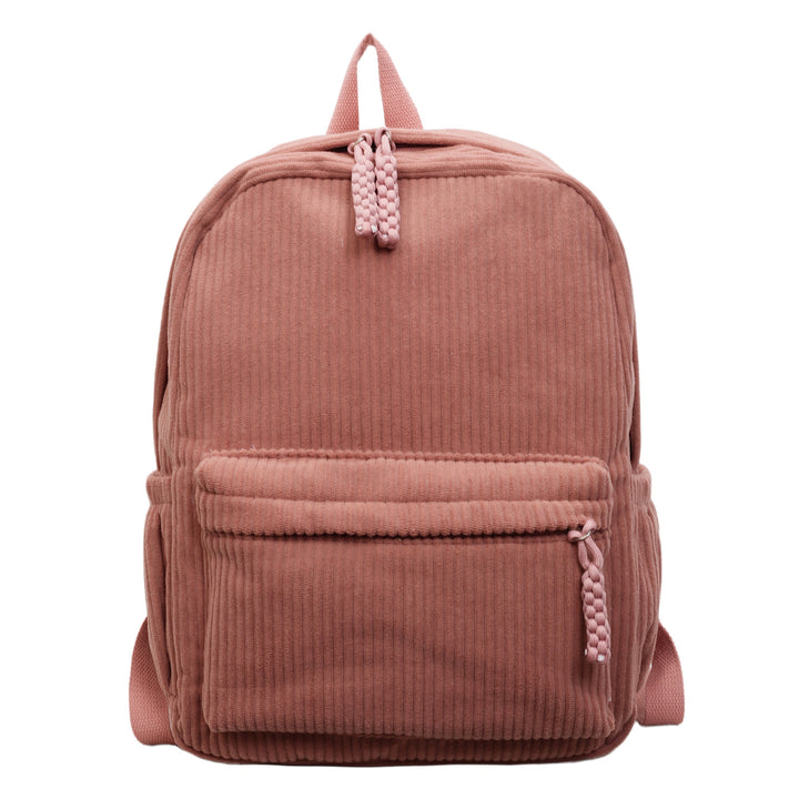 Corduroy Textured School Backpack Stornfield
