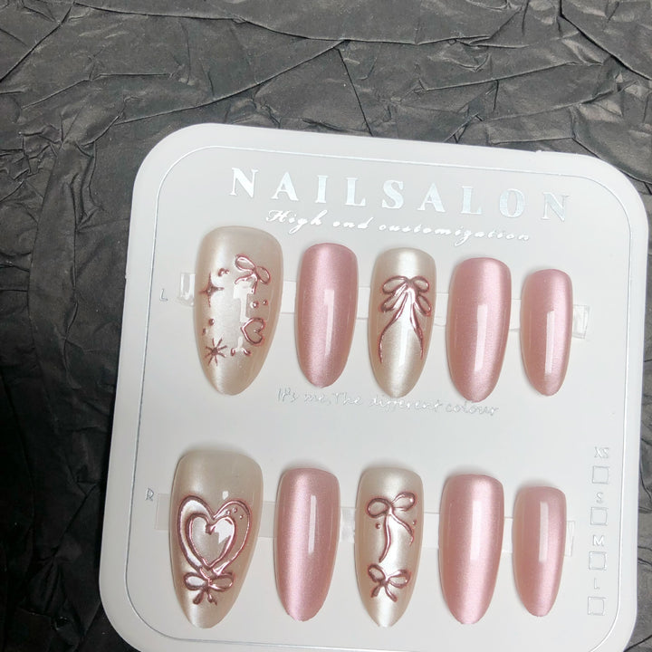 Elegant Floral Themed Press-On Nail Collection