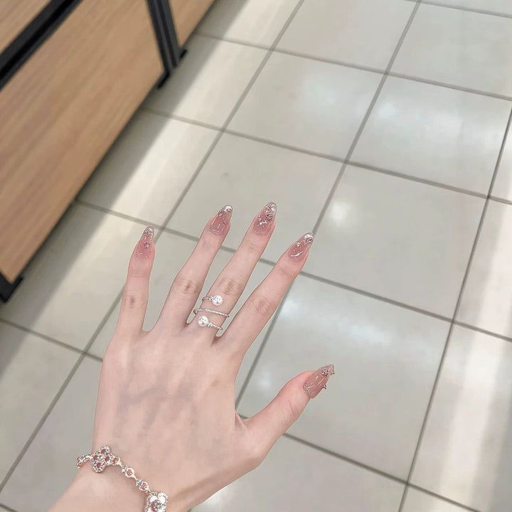 Floral Design Nail Art Extensions