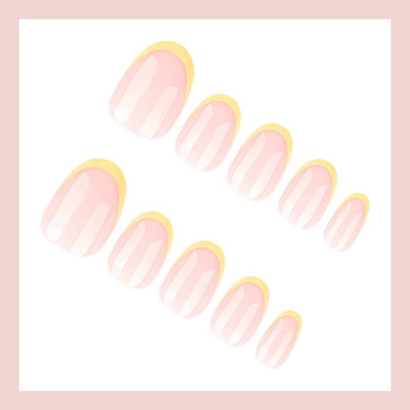 Acrylic nail set with elegant French tips and fresh color accents Stornfield